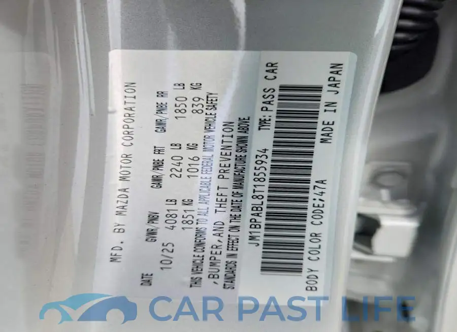 JM1BPABL8T1855934# 12