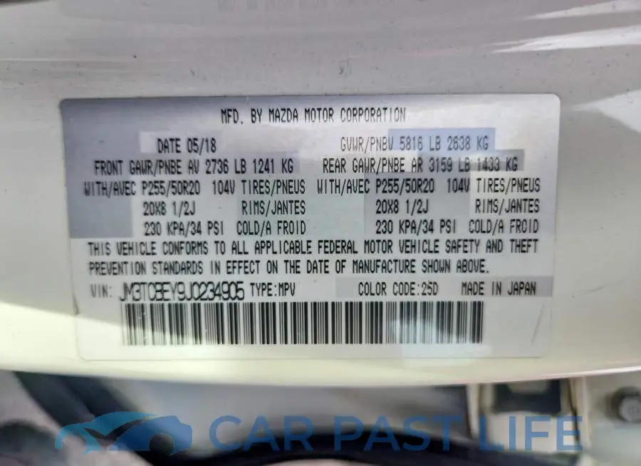 JM3TCBEY9J0234905# 13
