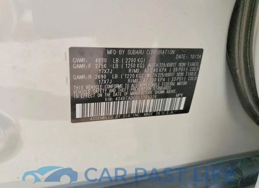 4S4BTADC0S3169376# 12