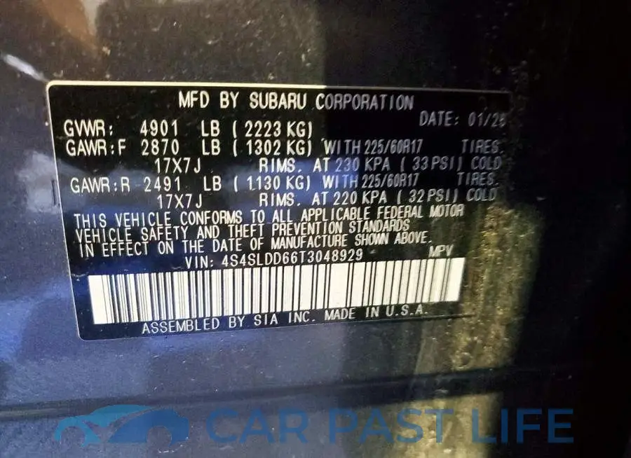 4S4SLDD66T3048929# 13