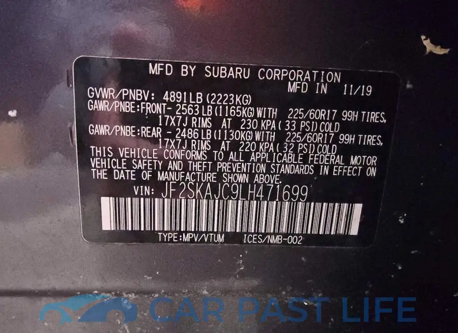 JF2SKAJC9LH471699# 13