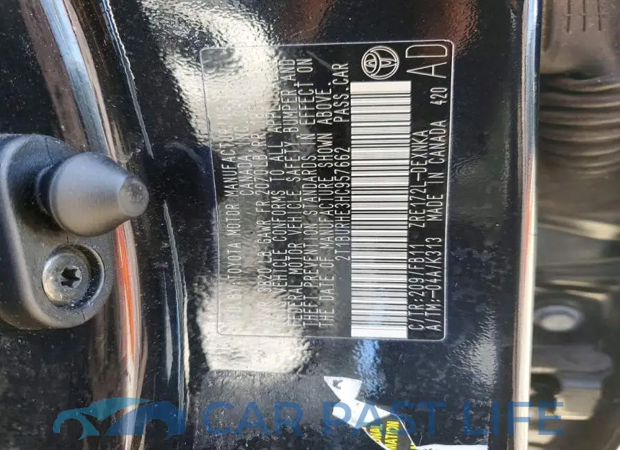 2T1BURHE3HC957662# 12