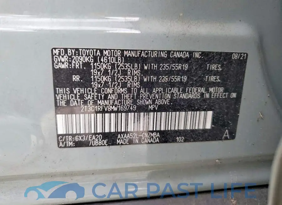 2T3C1RFV8MW169749# 14