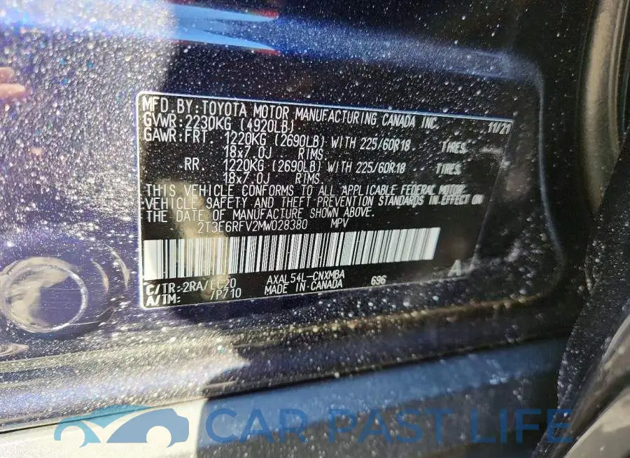 2T3E6RFV2MW028380# 13