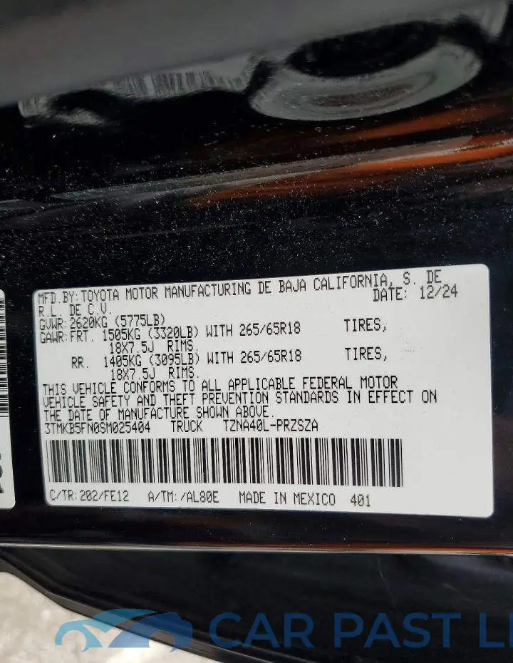 3TMKB5FN0SM025404# 13