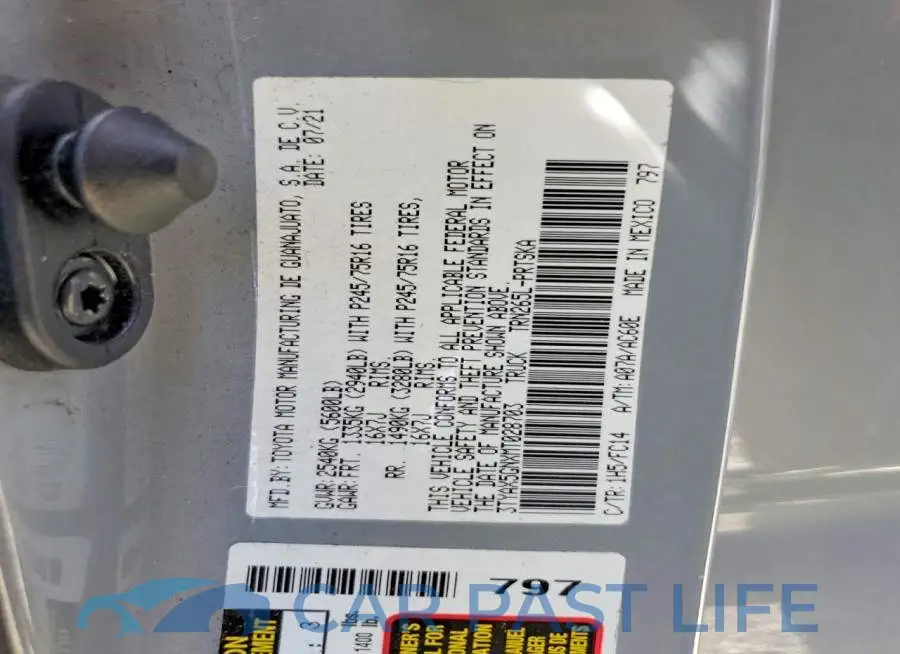 3TYAX5GNXMT028703# 13