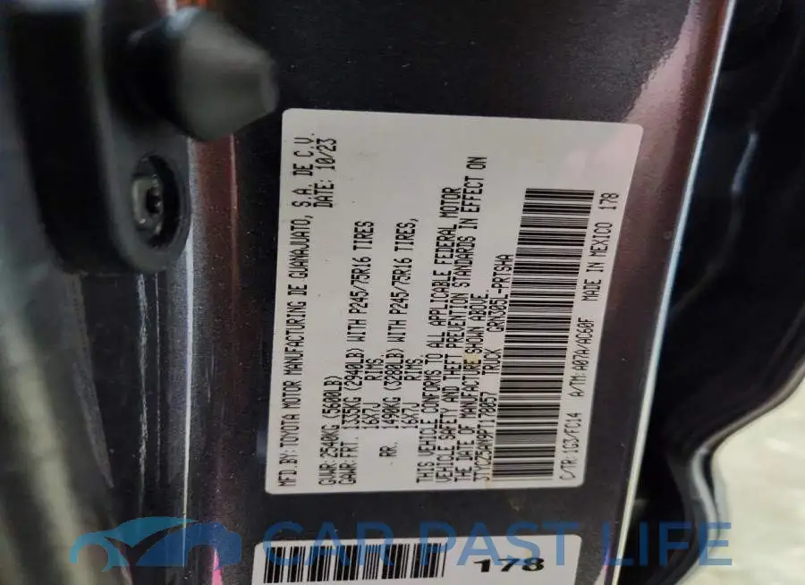3TYCZ5AN9PT178057# 12