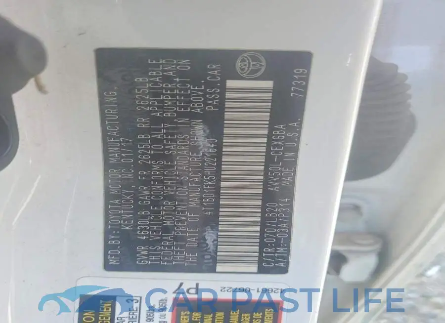 4T1BD1FK5HU221640# 12