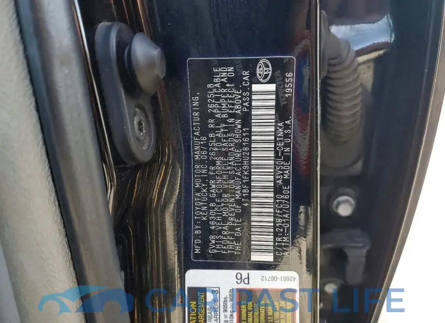 4T1BF1FK9HU281611# 12