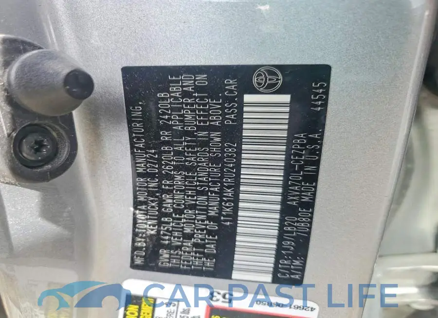 4T1K61AK1RU240382# 12