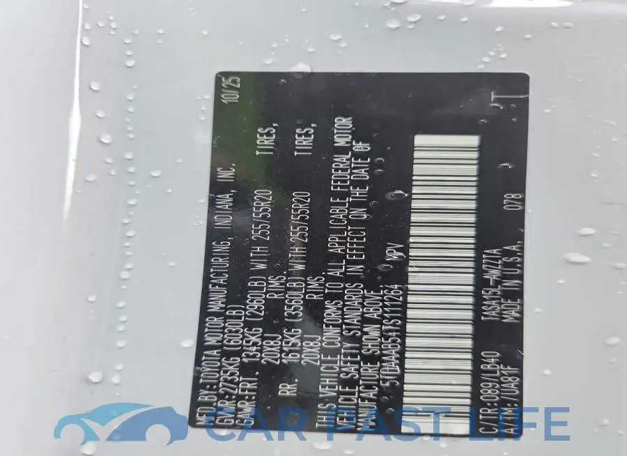 5TDAAAB54TS111264# 13