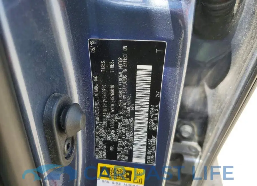 5TDJZRFH2KS999264# 12