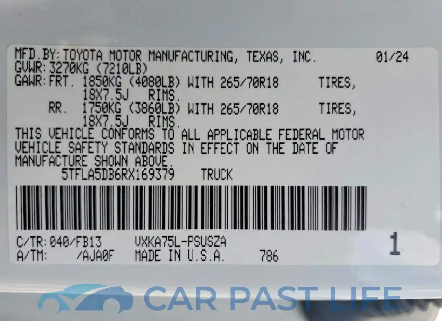 5TFLA5DB6RX169379# 12