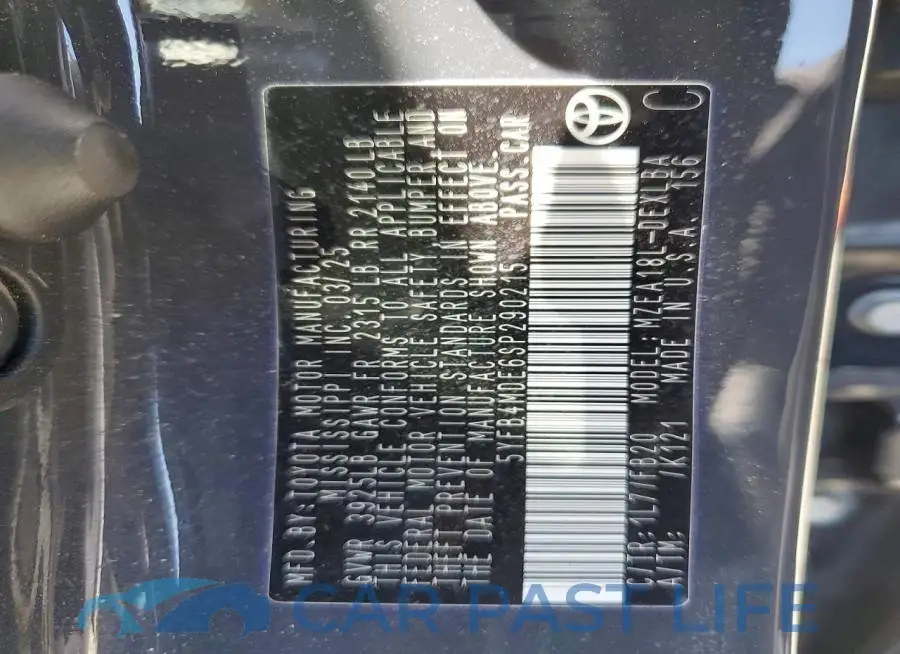 5YFB4MDE6SP290215# 13