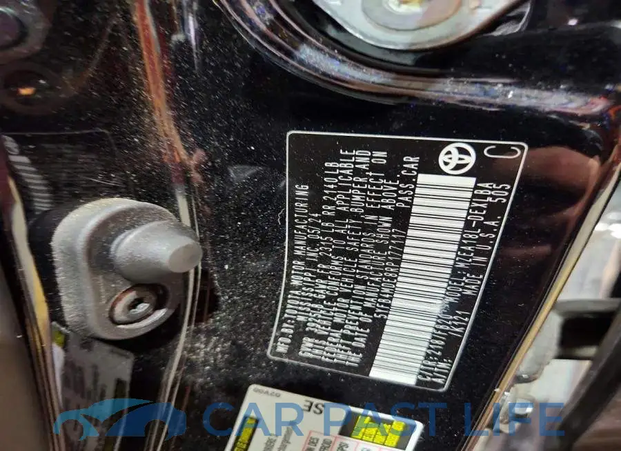 5YFB4MDE8RP177117# 12
