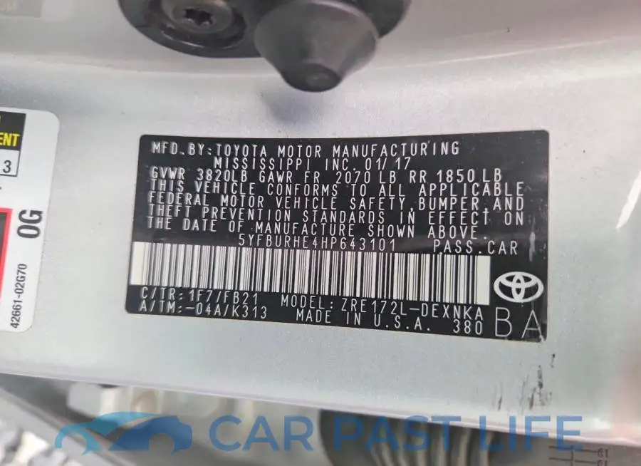 5YFBURHE4HP643101# 12