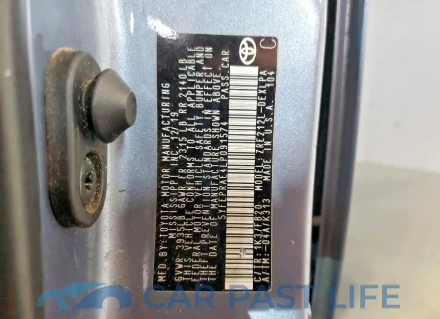 5YFEPRAE4LP091574# 12