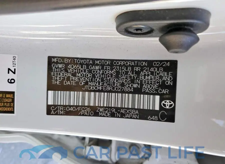 JTDBCMFE8RJ027884# 13
