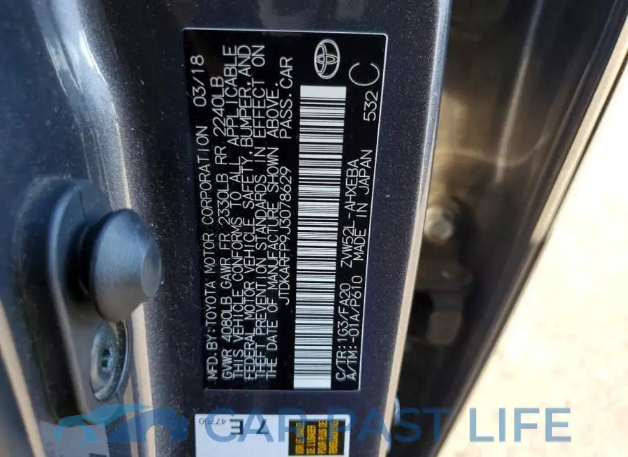 JTDKARFP9J3078629# 13