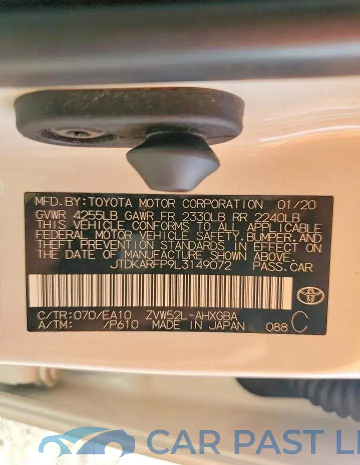 JTDKARFP9L3149072# 12