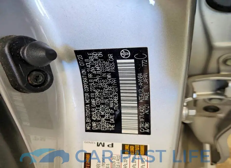 JTNC4MBE3P3211991# 13