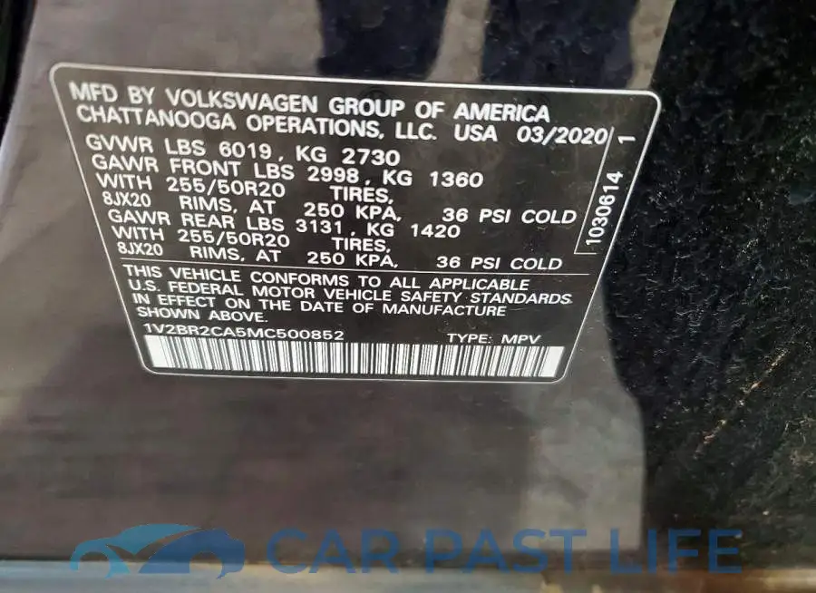 1V2BR2CA5MC500852# 14