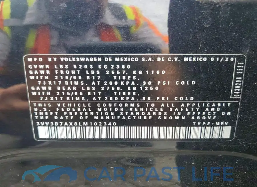 3VV3B7AX8LM102340# 13