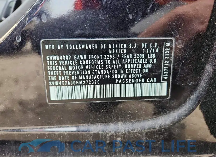 3VW4T7AJ0HM272370# 13
