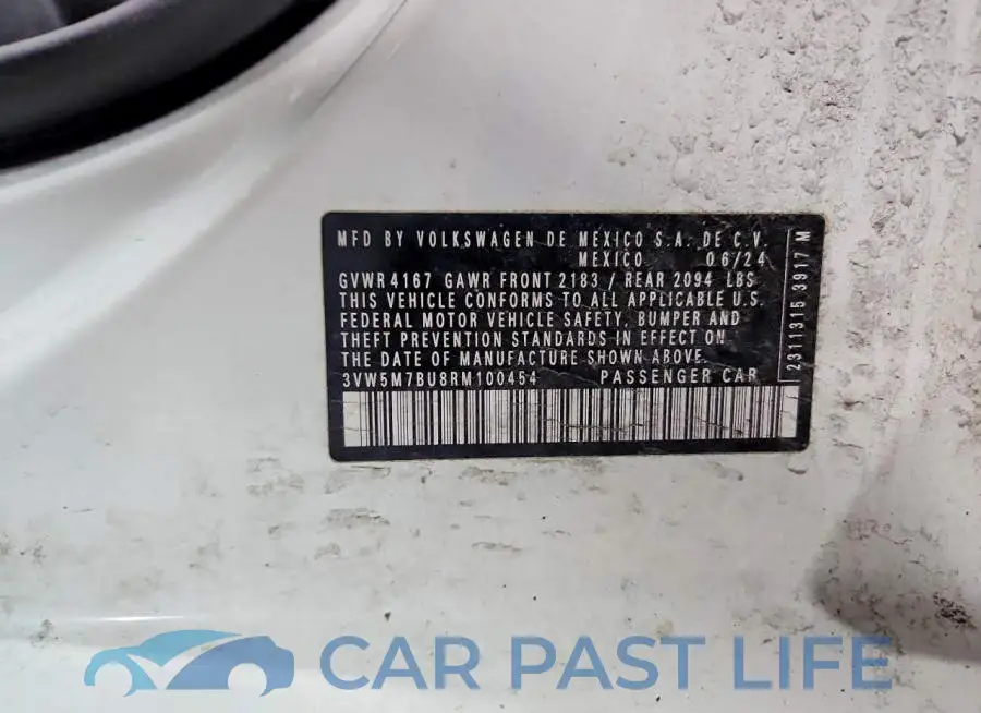 3VW5M7BU8RM100454# 12