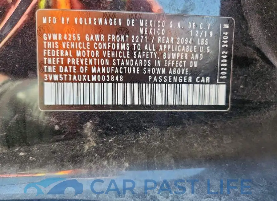 3VW5T7AUXLM003848# 13