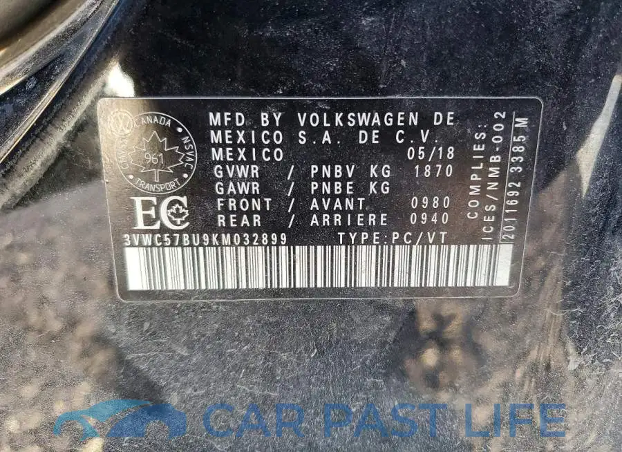 3VWC57BU9KM032899# 12