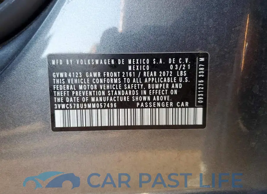 3VWC57BU9MM057496# 13