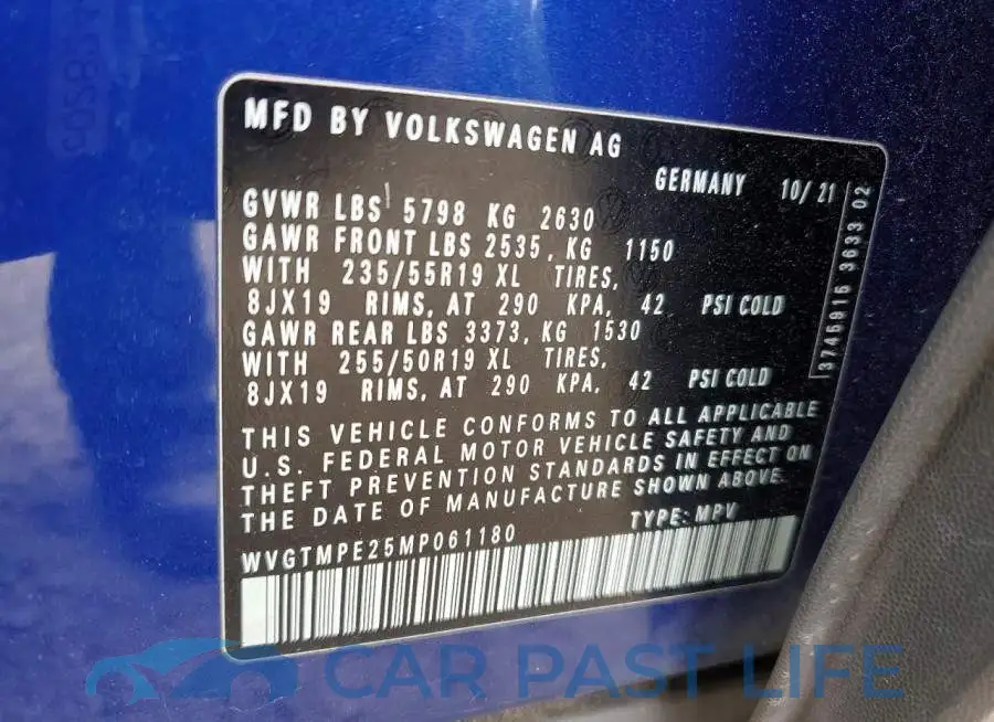 WVGTMPE25MP061180# 13