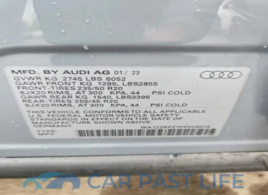 WA122BFZ7PP029978# 13