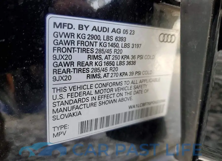 WA1LCBF70PD023344# 13