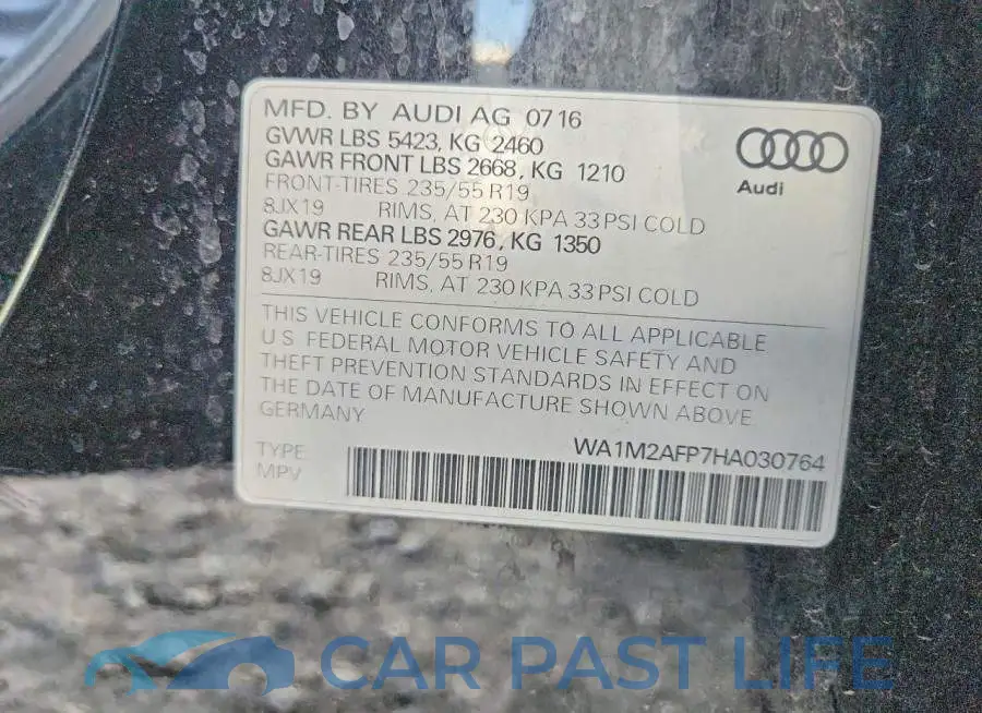 WA1M2AFP7HA030764# 13