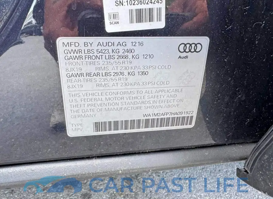 WA1M2AFP7HA091922# 13