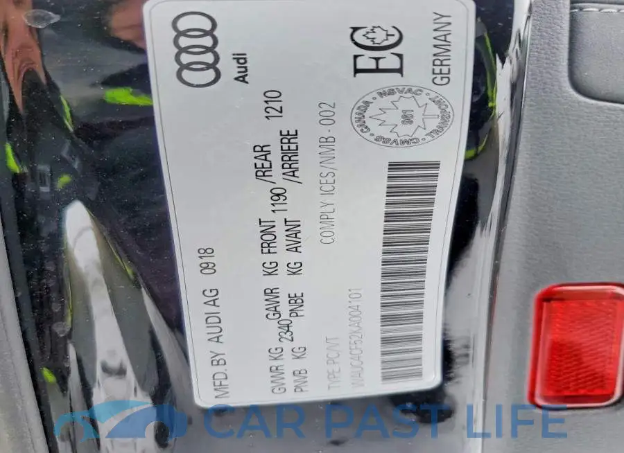 WAUC4CF52KA004101# 13