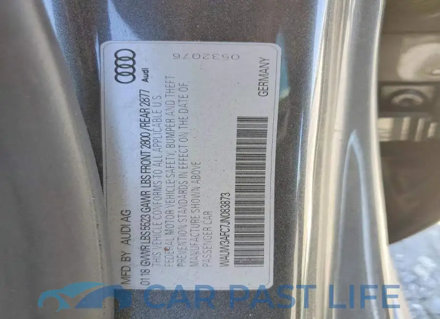 WAUW3AFC7JN083873# 12