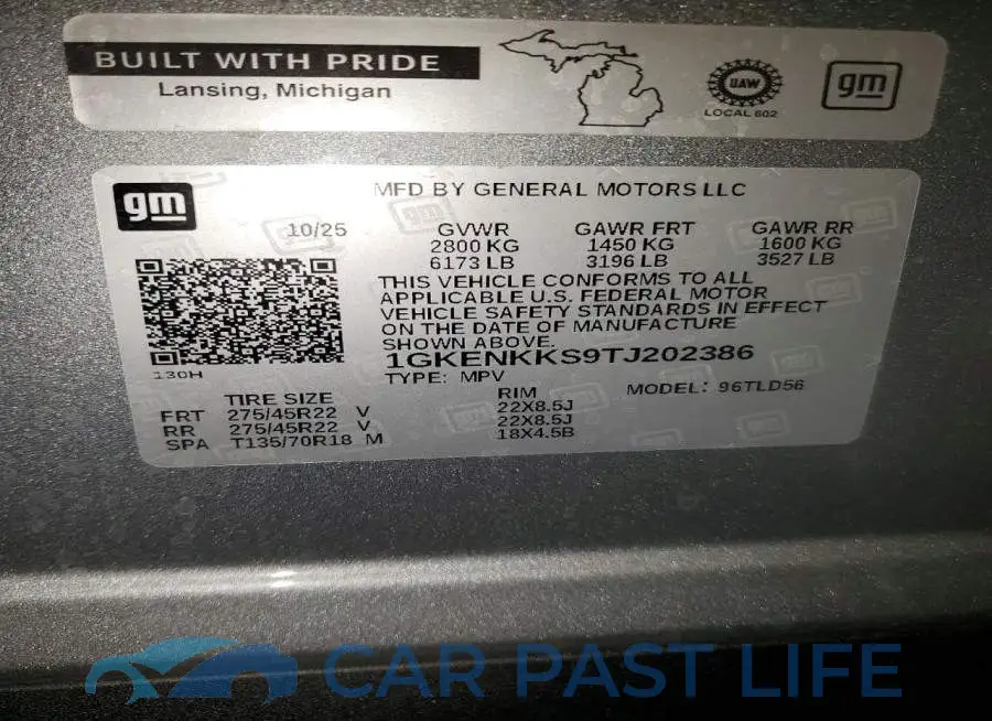 1GKENKKS9TJ202386# 14