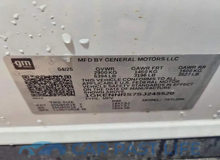 1GKENNRS7SJ245520# 13