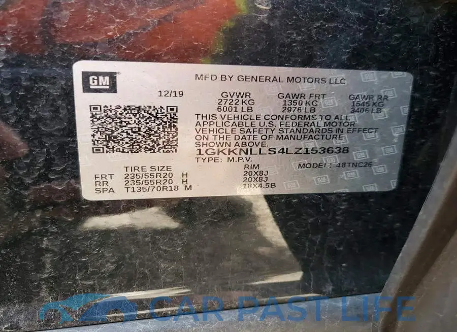 1GKKNLLS4LZ153638# 13