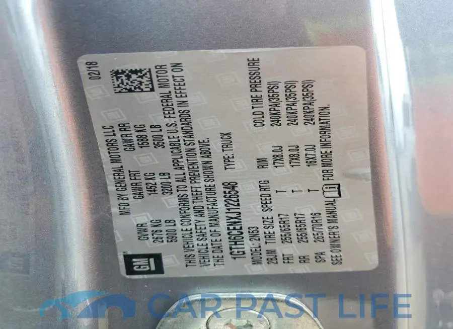 1GTH6CENXJ1226548# 12