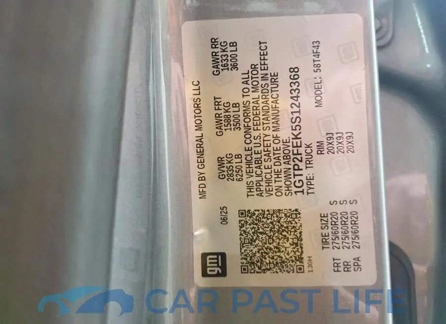 1GTP2FEK5S1243368# 12