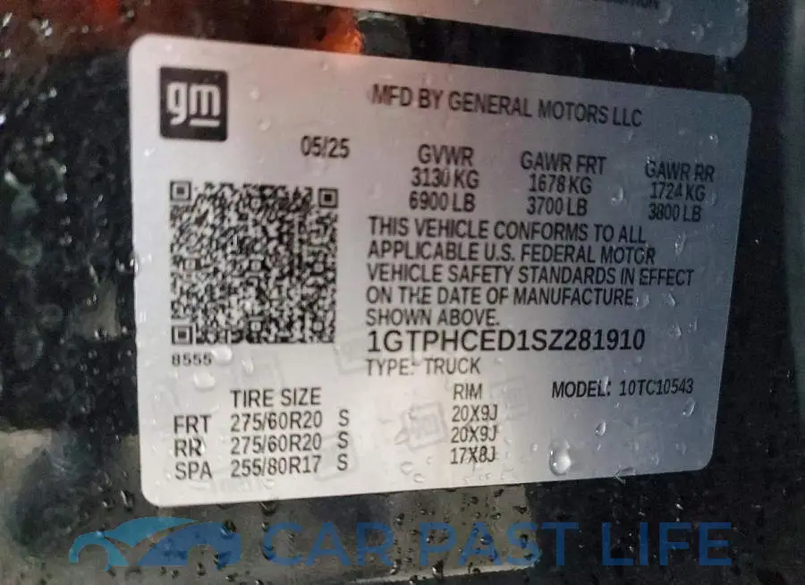 1GTPHCED1SZ281910# 14