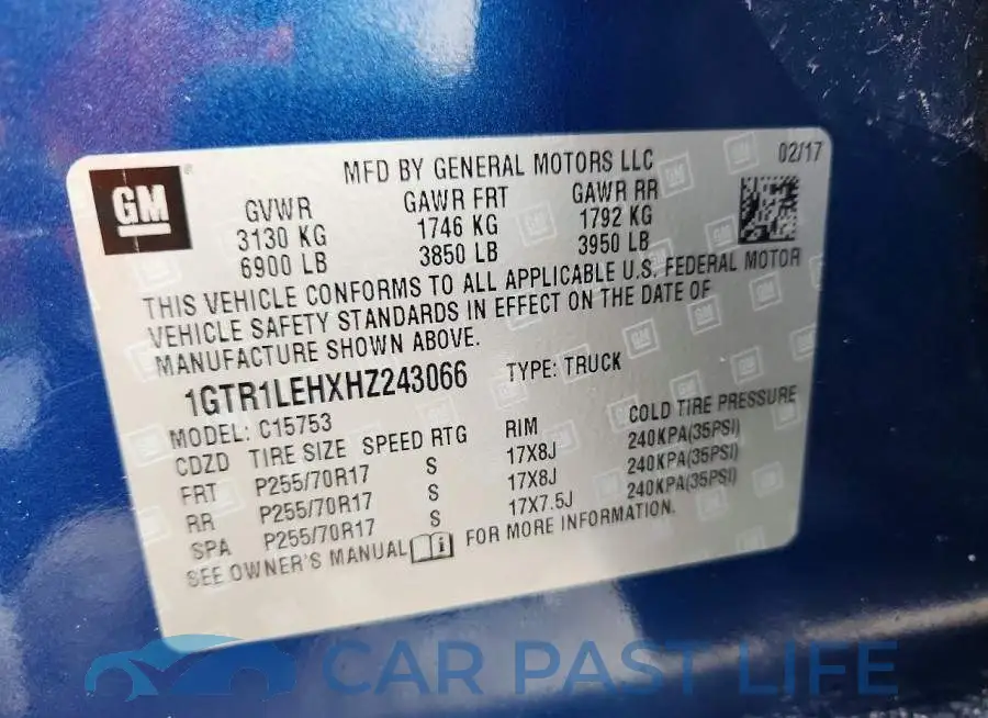 1GTR1LEHXHZ243066# 12
