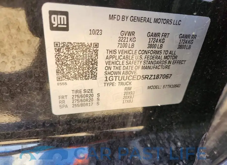 1GTUUCED5RZ187067# 12