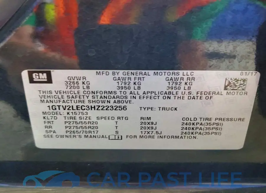 1GTV2LEC3HZ223256# 12