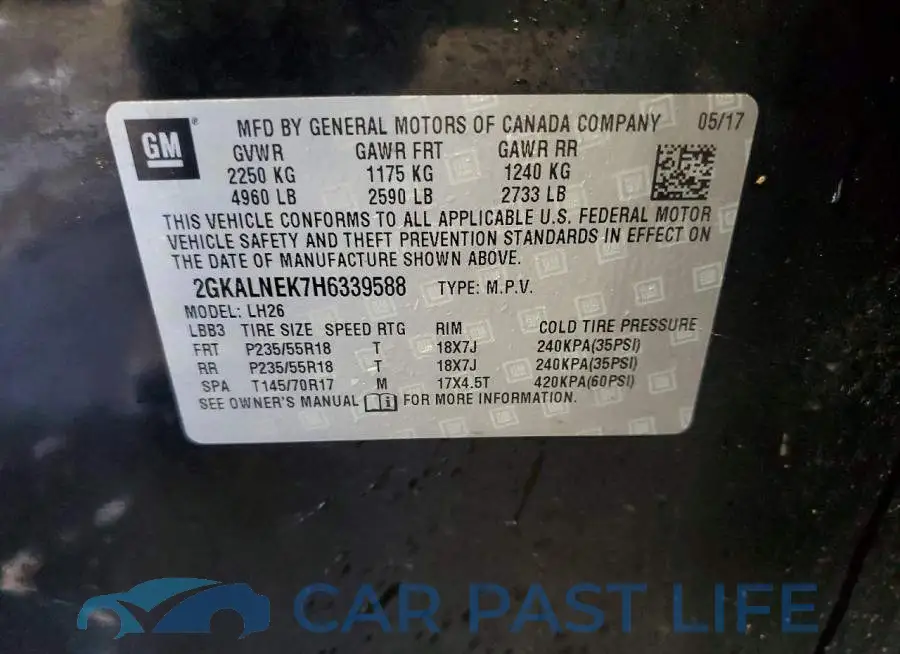 2GKALNEK7H6339588# 13
