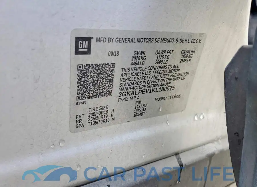 3GKALPEV1KL180575# 13